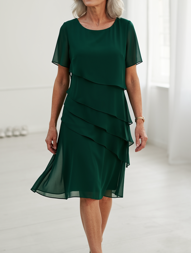 Juliette | Elegant, flowy dress with ruffles