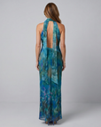 Juniper | Keyhole Halter Sleeveless Maxi Dress
