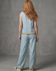 Inara | Sleeveless Top Wide Leg Contrast Pants Set