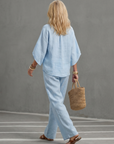 Amity | Button Front Relaxed Tunic Trouser Set
