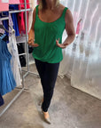 Marie | Pleated Real Relaxed Sleeveless Top