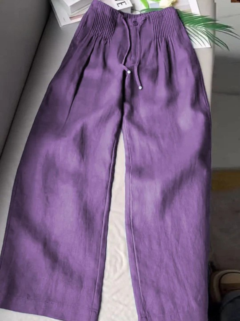 Hadley | Wide Pants in Cotton and Linen Blend