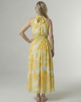 Sylin | Gathered Halter Midi Dress