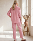 Noor | Long Sleeve Shirt Tapered Pants Set