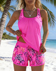 Tankini Stylish Sea Print Split