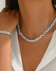 Set Fishbone Crystals