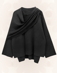 Chloe | Women Elegant Draped Cape Coat