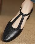 Leather Mary Janes