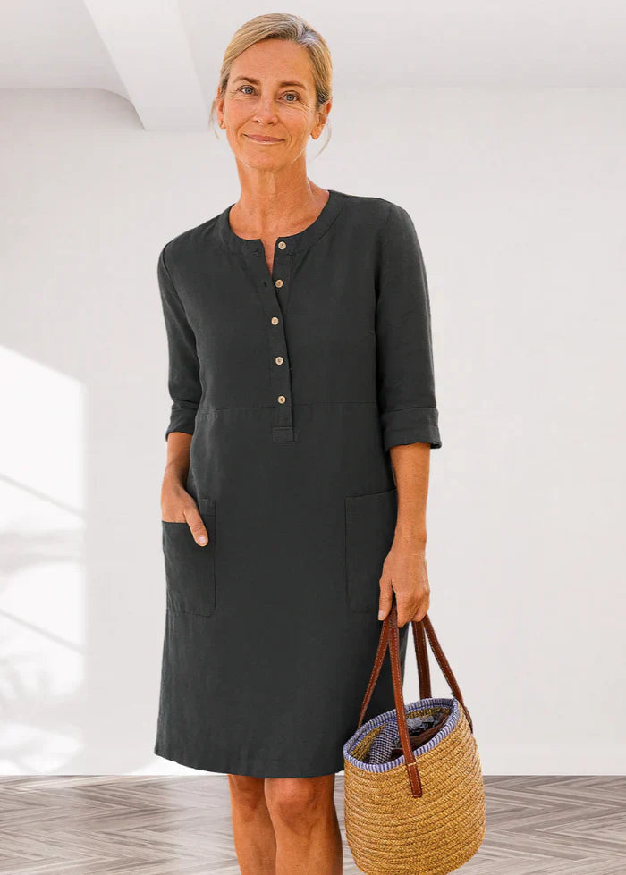 EVI | Casual women's dress with a loose fit and timeless look for everyday wear