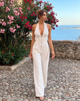 Nymera | Halter Neck Wide Leg Sleeveless Jumpsuit