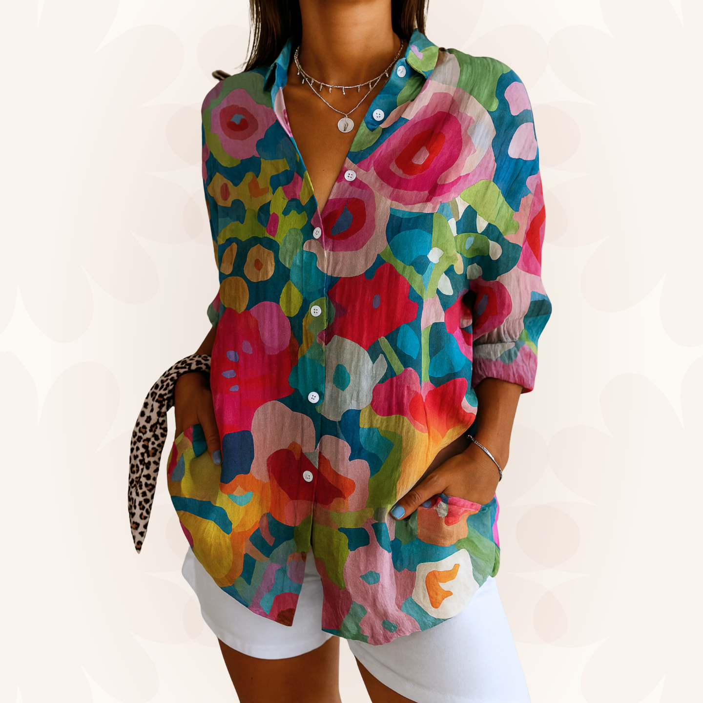 Delaney | Colorful Pattern Blouse