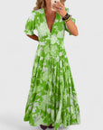 Minelda | Elegant Floral V-neck Dress