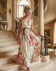 Amiel | Light Floral Maxi Dress