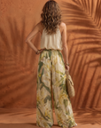Solange | Halter Neck Blouse Floral Wide Leg Set