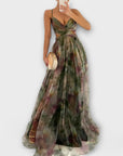 Annai Maxi Dress in Knit - Elegant and Shaping