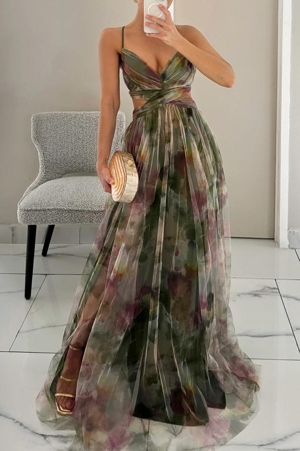 Sarah | Long dress with charming floral print