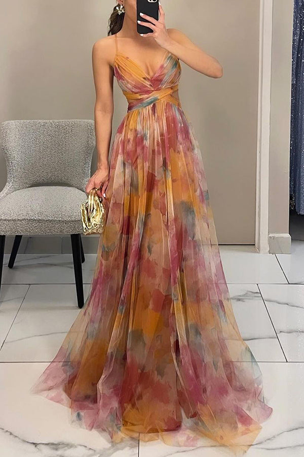 Sarah | Long dress with charming floral print