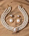 Classic Pearl Strand Jewelry Set