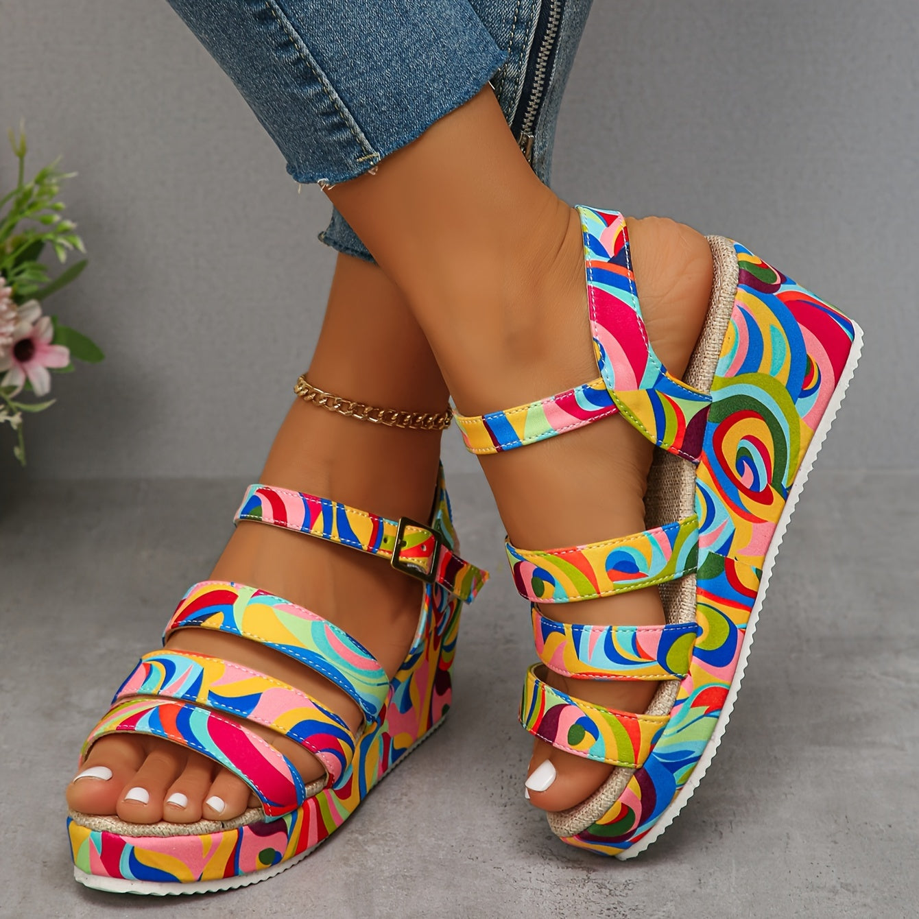 Allison | Platform Ankle Strap Sandals