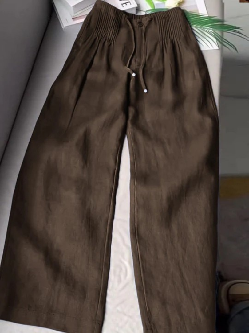 Hadley | Wide Pants in Cotton and Linen Blend