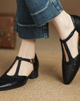 Leather Mary Janes