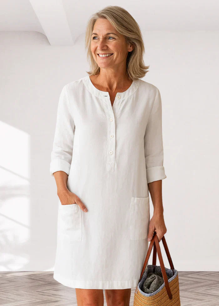 EVI | Casual women's dress with a loose fit and timeless look for everyday wear