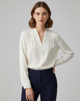 Sophia | Women’s Puff Sleeve Blouse Tailored Waist