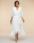 Margaret | Chiffon Dress with V-Neck