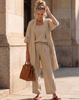 Yael | Three Piece Relaxed Top Pant Set
