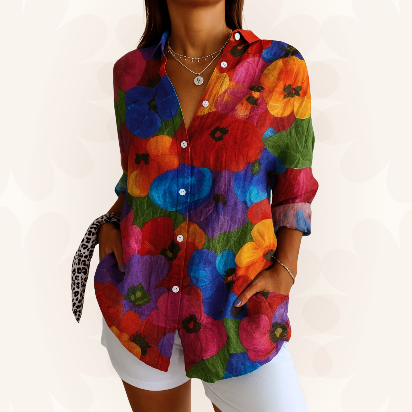 Delaney | Colorful Pattern Blouse
