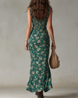 Maya™ | Boho Retro Ruffled Sleeves High Slit Maxi Dress