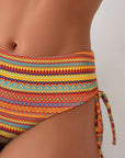 Rose | Two Piece Swimsuit with Striped Print
