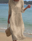 Améliane™ — Elegant midi dress with delicate details