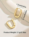 Elegant geometric hoop earrings