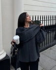 Chloe | Women Elegant Draped Cape Coat