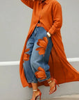 Adelaide - Linen Shirt Dress and Floral Jeans Set