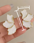 Pearl Flower Petal Earrings