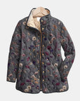 Niva | Vintage Floral Print Quilted Jacket