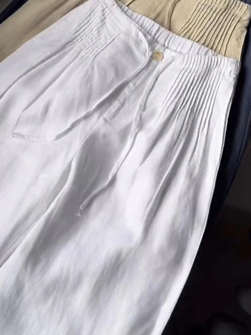 Hadley | Wide Pants in Cotton and Linen Blend