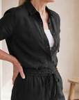 Noor | Long Sleeve Shirt Tapered Pants Set