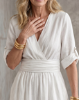 Wanda | Cross Front Wide Leg Jumpsuit