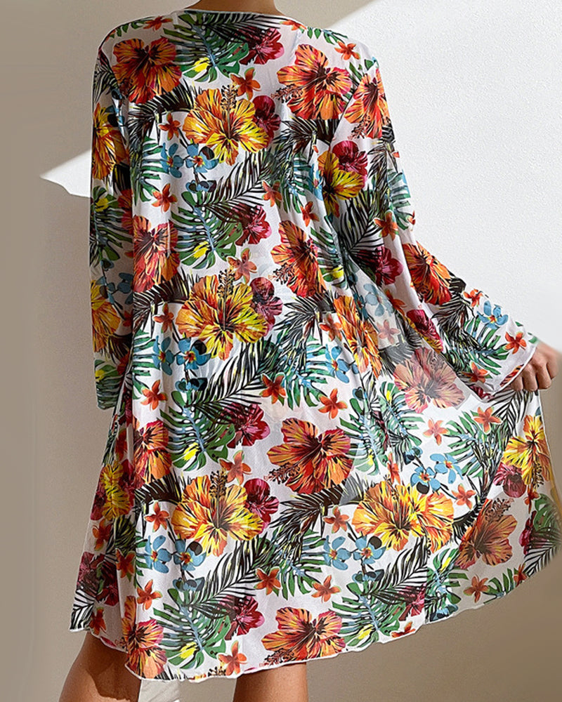 Summer Crush | Bikini with Floral Skirt