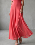 June | Off Shoulder Draped Midi Dress