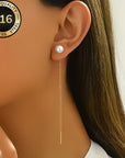 Long Tassel Pearl Earrings