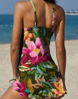 Fiesta – Graphic Floral Tankini with Shorts, Flat Belly Effect