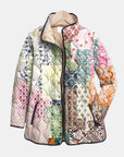 Suri | Casual Floral Print Quilted Jacket
