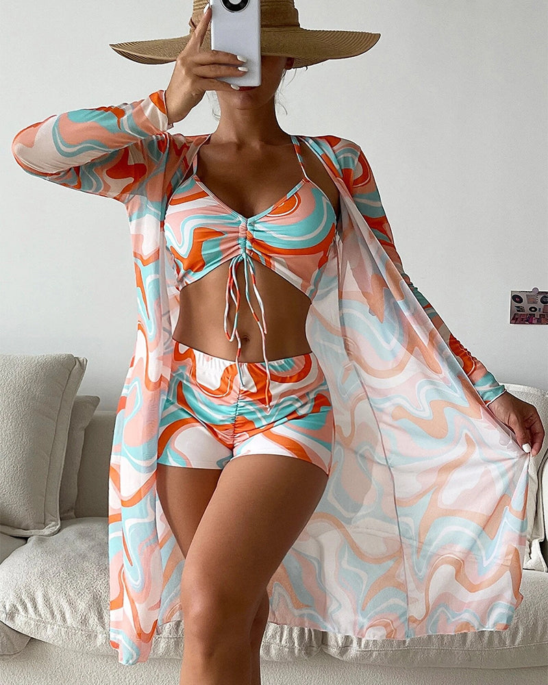 By Esmee® | 3-Piece Printed Bikini Set