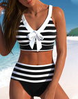 By Esmee® | Striped High-Waisted Bikini