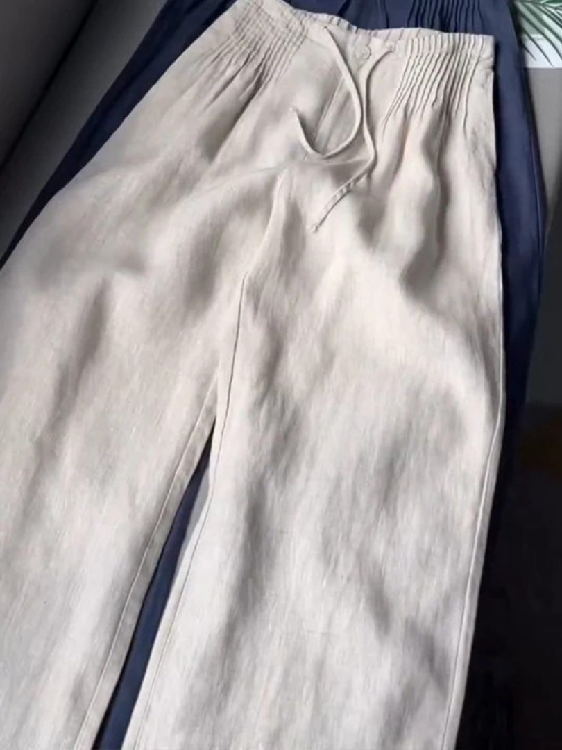 Hadley | Wide Pants in Cotton and Linen Blend