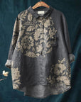 Vivienne | Women’s Vintage Floral Pattern Casual Shirt